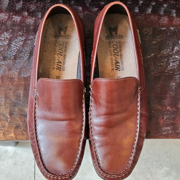 Mephisto Brown Leather Loafers - Picture 2 of 16